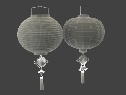 Chinese Red Lantern 3D Model
