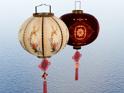 Chinese Red Lantern 3D Model