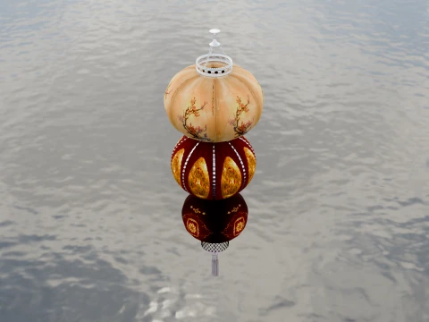 Chinese Red Lantern 3D Model