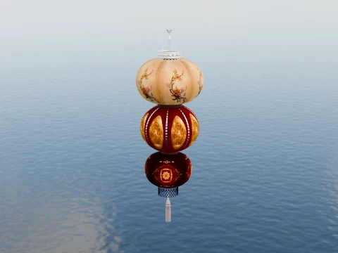 Chinese Red Lantern 3D Model