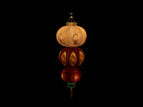 Chinese Red Lantern 3D Model