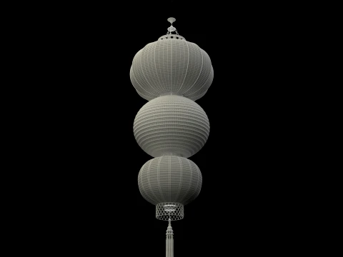Chinese Red Lantern 3D Model