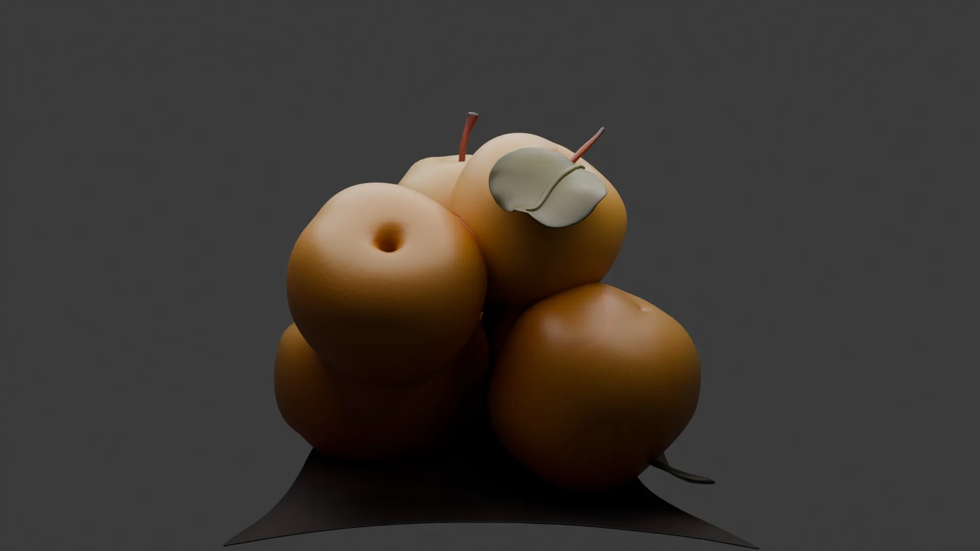 Chinese Pear 3D Model .c4d .max .obj .3ds .fbx .stl .blend 