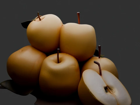 Chinese Pear 3D Model