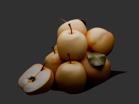 Chinese Pear 3D Model
