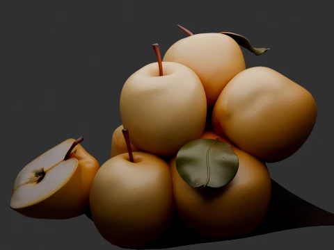 Chinese Pear 3D Model