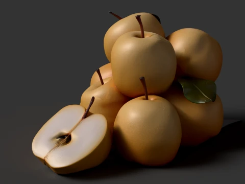 Chinese Pear 3D Model