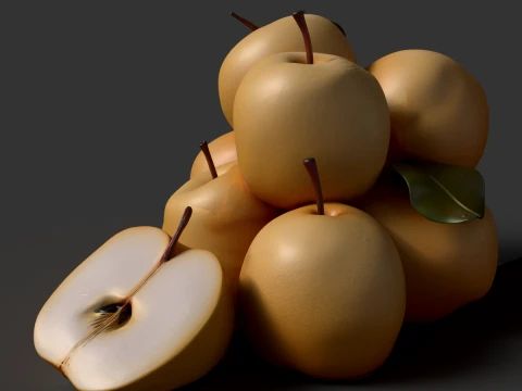 Chinese Pear 3D Model