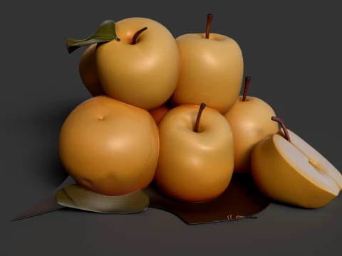 Chinese Pear 3D Model