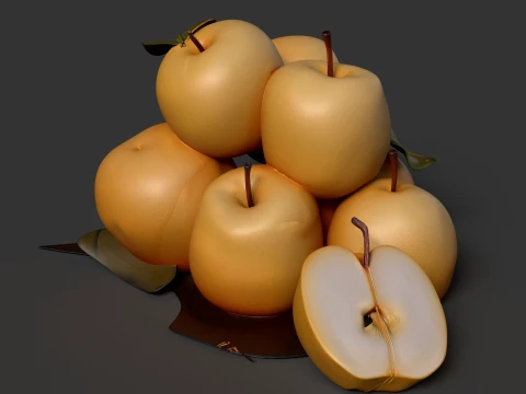 Chinese Pear 3D Model