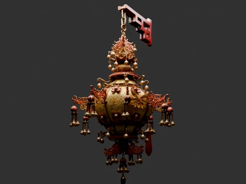 Chinese Royal Palace Lantern 3D Model