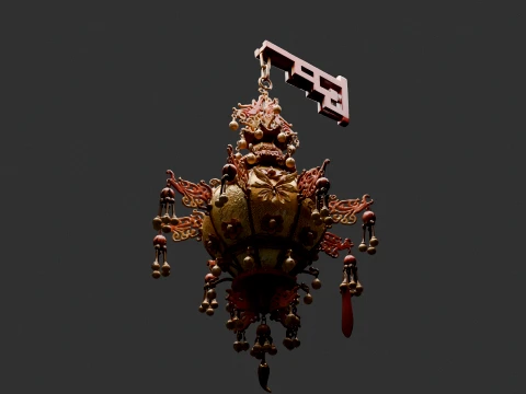 Chinese Royal Palace Lantern 3D Model