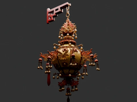 Chinese Royal Palace Lantern 3D Model