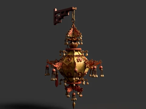 Chinese Royal Palace Lantern 3D Model