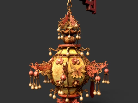 Chinese Royal Palace Lantern 3D Model
