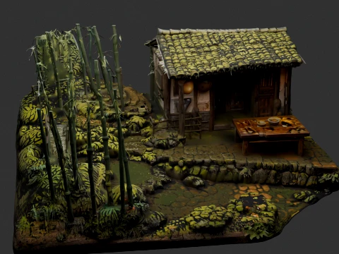 Chinese Ancient House 3D Model