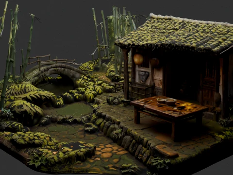 Chinese Ancient House 3D Model