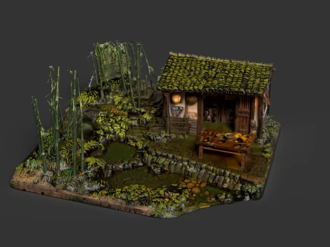 Chinese Ancient House 3D Model