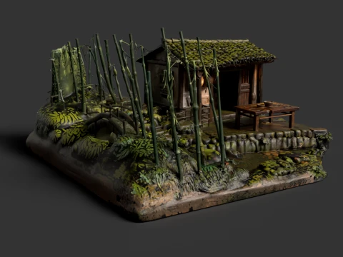 Chinese Ancient House 3D Model