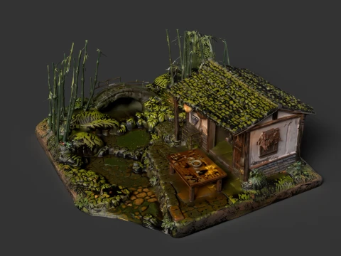 Chinese Ancient House 3D Model