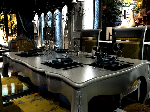 Chinese Restaurant 3D Model