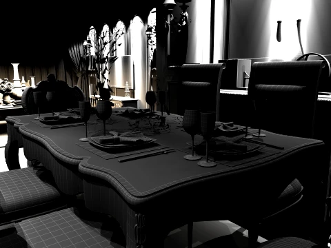 Chinese Restaurant 3D Model