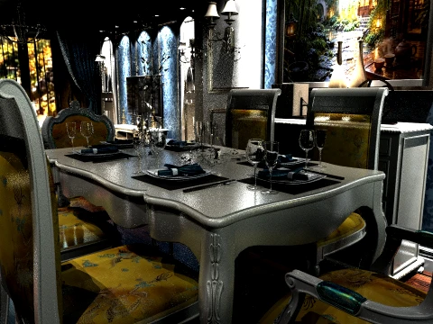 Chinese Restaurant 3D Model