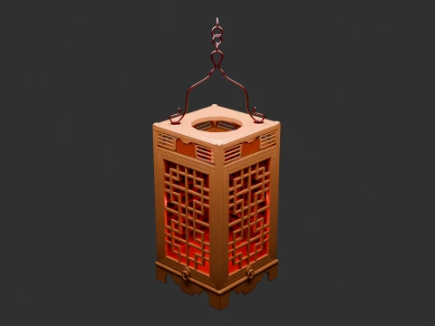 Chinese Traditional Lantern 3D 모델