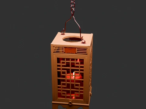中国の伝統的なランタン 3Dモデル