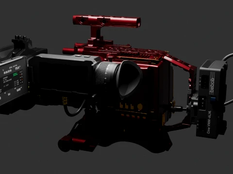 Chinese Movie Camera 3D Model