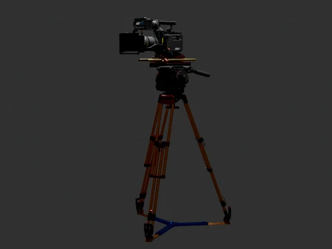 Chinese Movie Camera 3D Model