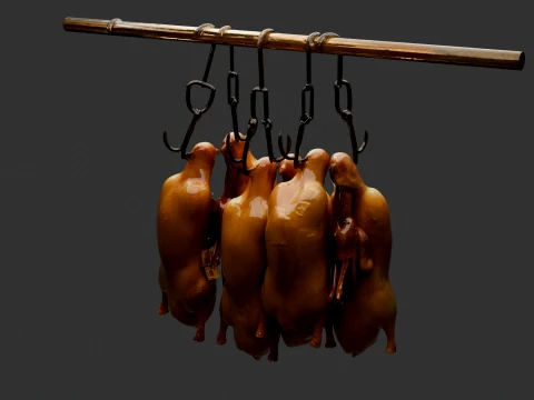 Chinese Beijing Roasted Duck 3D Model
