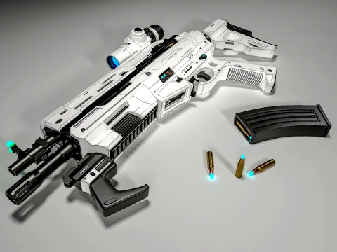 Submachine 3D Model
