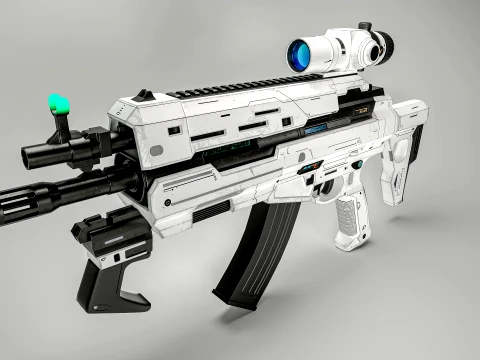 Submachine 3D Model