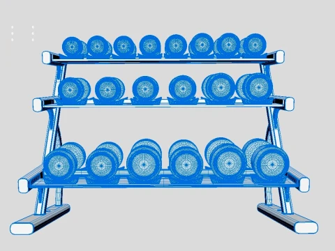 Rack Storage Gym 3D Model