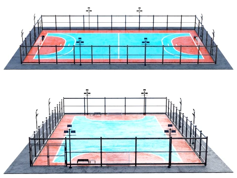 Campo de fútbol Modelo 3D