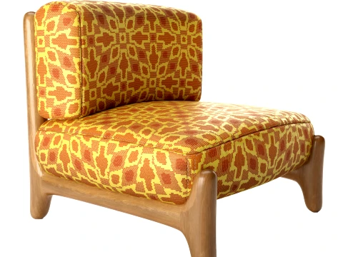 Arm Chair WoodCr 3D Model