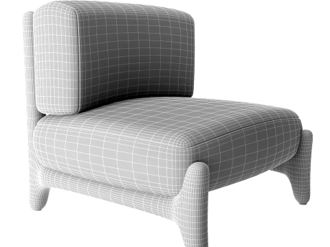 Arm Chair WoodCr 3D Model