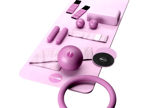 Yoga Equipment Set 071 3D Model