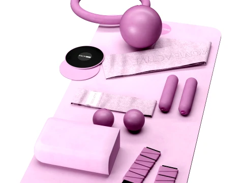 Yoga Equipment Set 071 3D Model