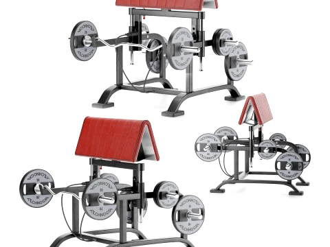 Spor Salonu Ekipmanları AYARLANABİLİR AYAKLI CURL TEZGAH 3D Model