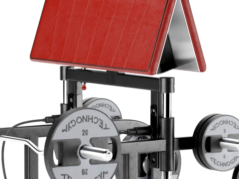 Gym Equipment ADJUSTABLE STANDING CURL BENCH 3D Model