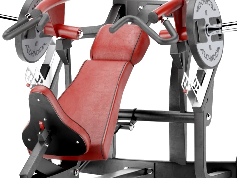 Gym Equipment SUPER UPPER CHEST PRESS 3D Model