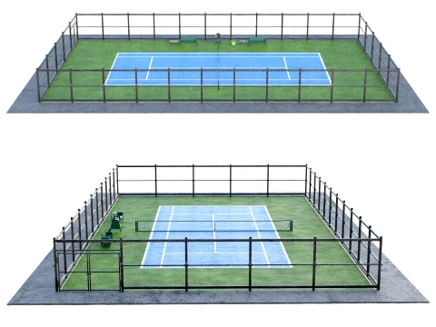 Tennis Court Ground 3D Model