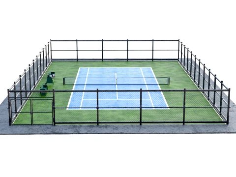 Tennis Court Ground 3D Model