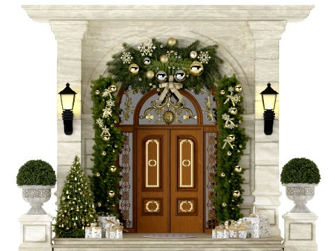Puerta de año nuevo Modelo 3D