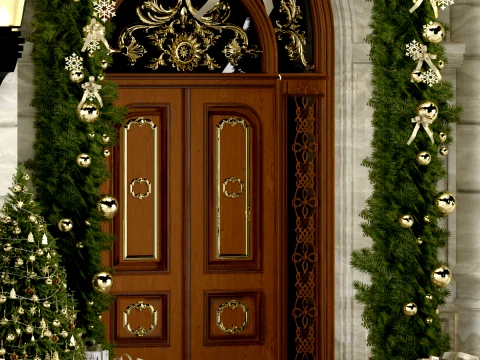 New Year Door 3D Model