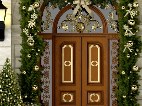 New Year Door 3D Model