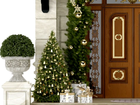 New Year Door 3D Model