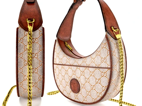 Borsa In Pelle Donna Modello 3D